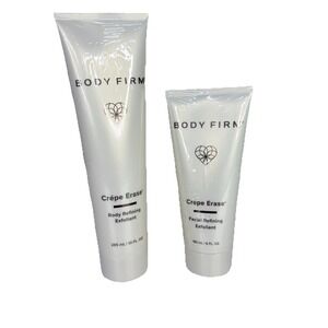 New Sealed Body Firm Crepe Erase Body (10oz) & Facial (6oz) Refining Exfoliants
